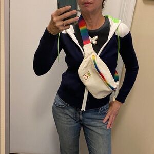 Puma White Perforated Pride Fanny Bag